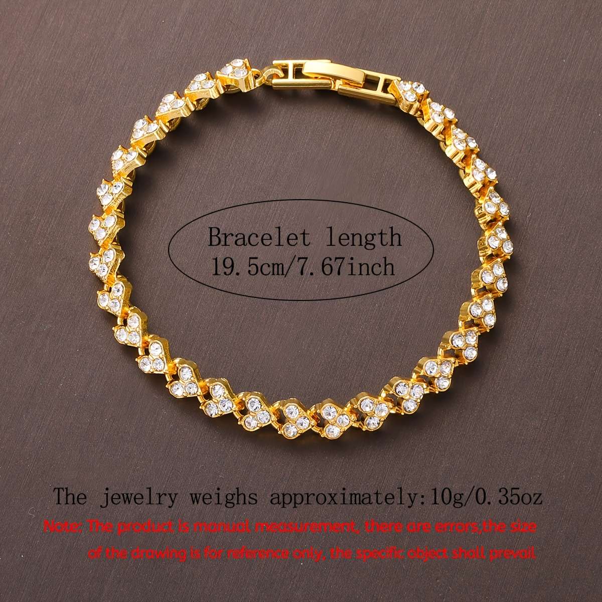 Women Rhinestone Adorned Quartz Watch Bracelet Sparkling Round Dial Romantic 1