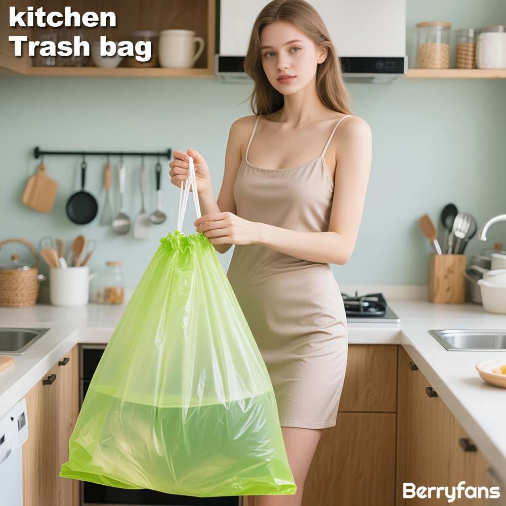 Trash Bag5.5G49.78*44.86Cm Extra Thickened 5 Rolls75 Pcs