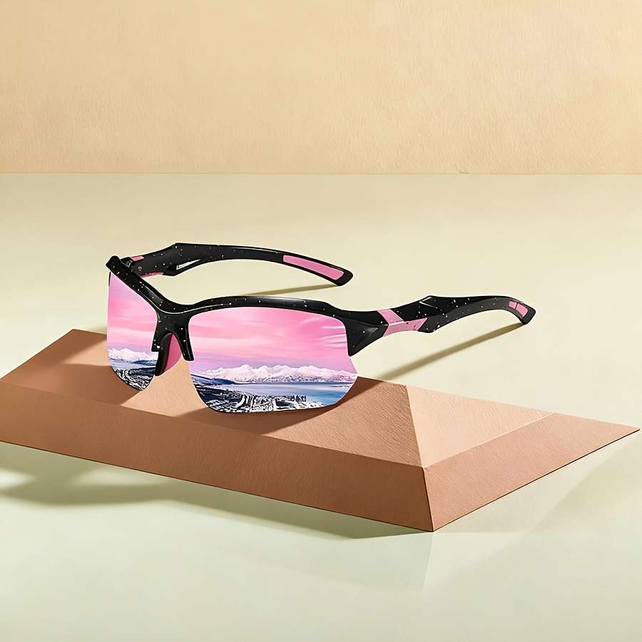 Cycling Glasses Color 2Pcs Blackred Greenmirror