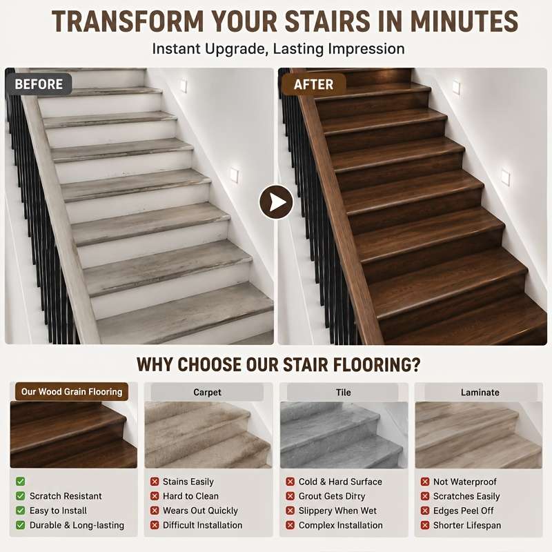 Self Adhesive Floor Stickers 40cm x 300cm