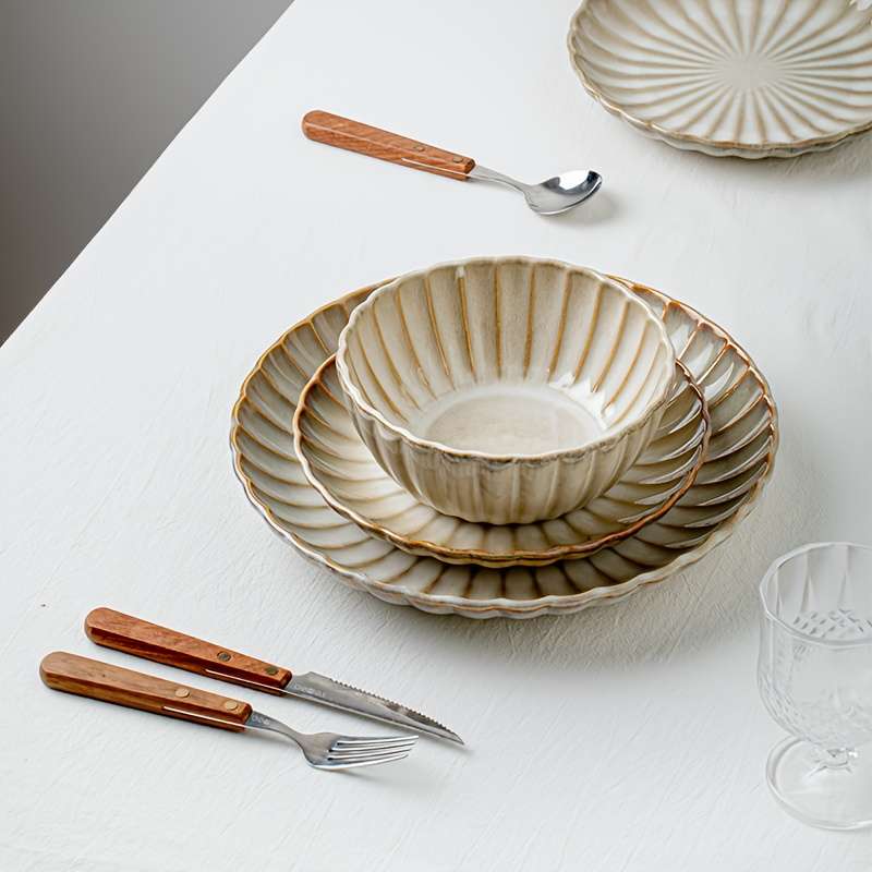 Bowl Color Fragrance Chrysanthemum Yellow12Piece Set