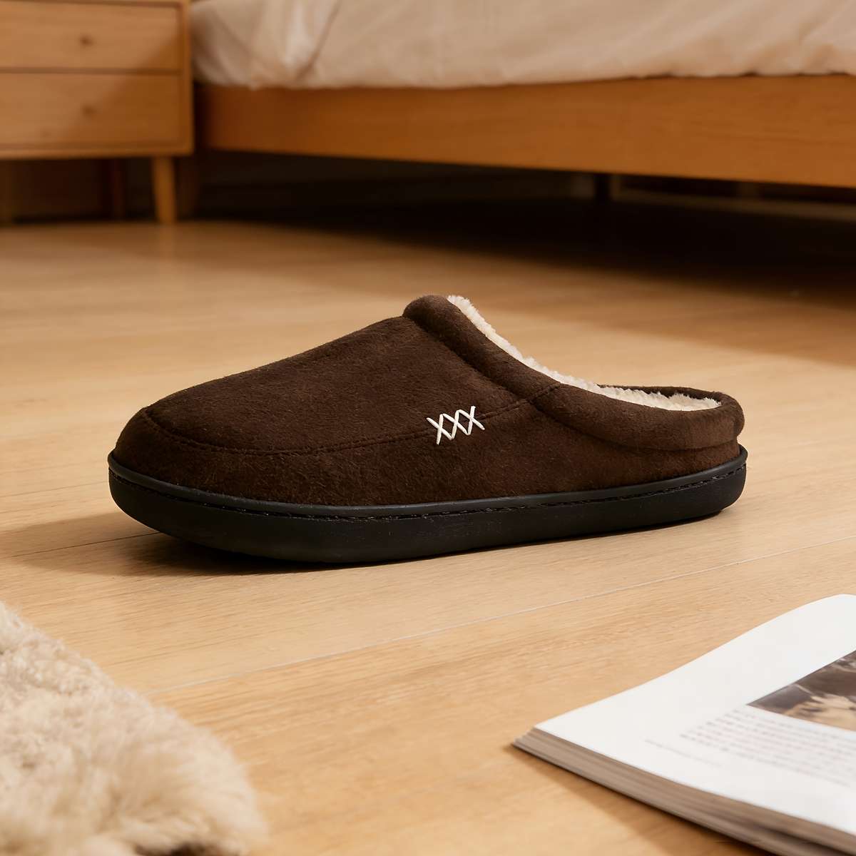 Cotton Slippers Color Grey Sizeuk 6.5-7
