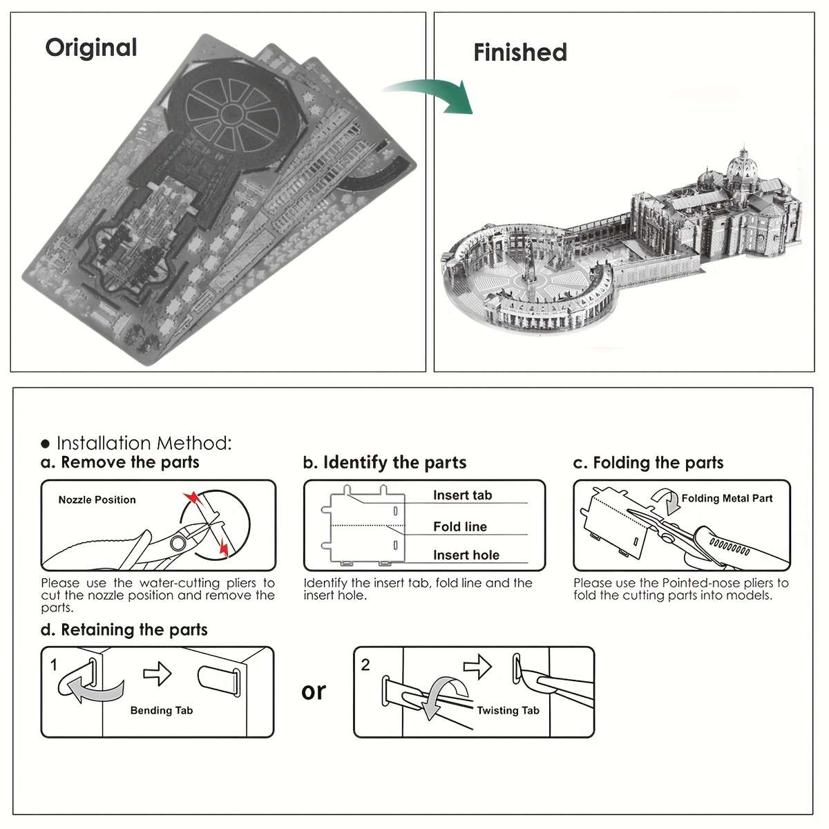 Building Toy Architectural Model Toy Set Items St. Peter S Basilica
