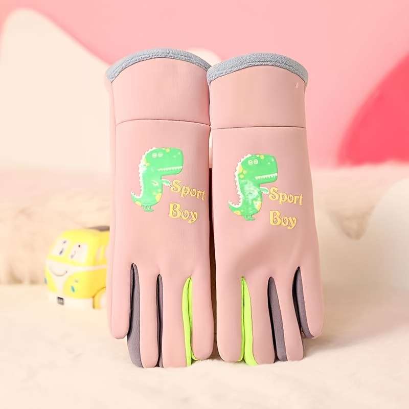 Winter Gloves Color Blue Applicable People L    7 To 12Y
