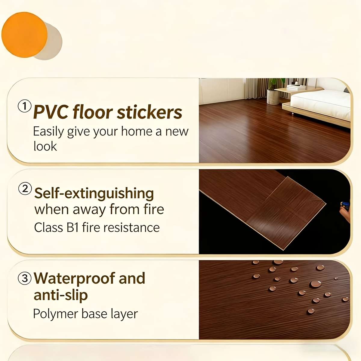 Self Adhesive Floor Stickers Ec 9529 3 Rolls