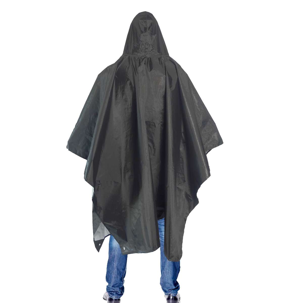 Raincoat Black 2Piece Set Storage Bag  Raincoat