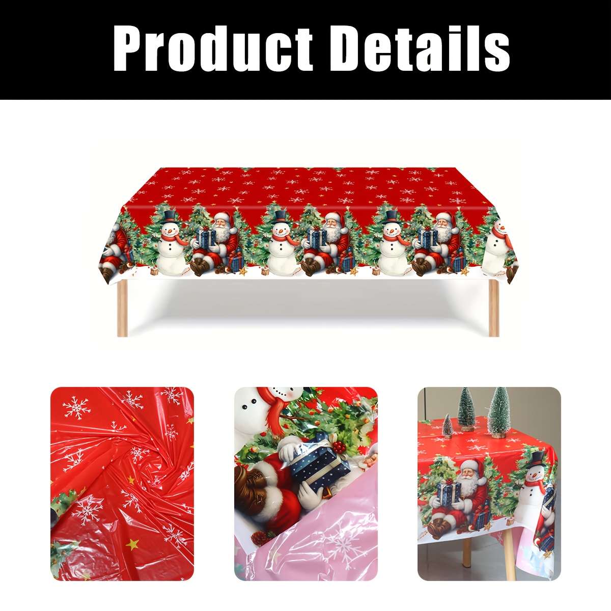 Christmas Tablecloth Quantity 2Pcs
