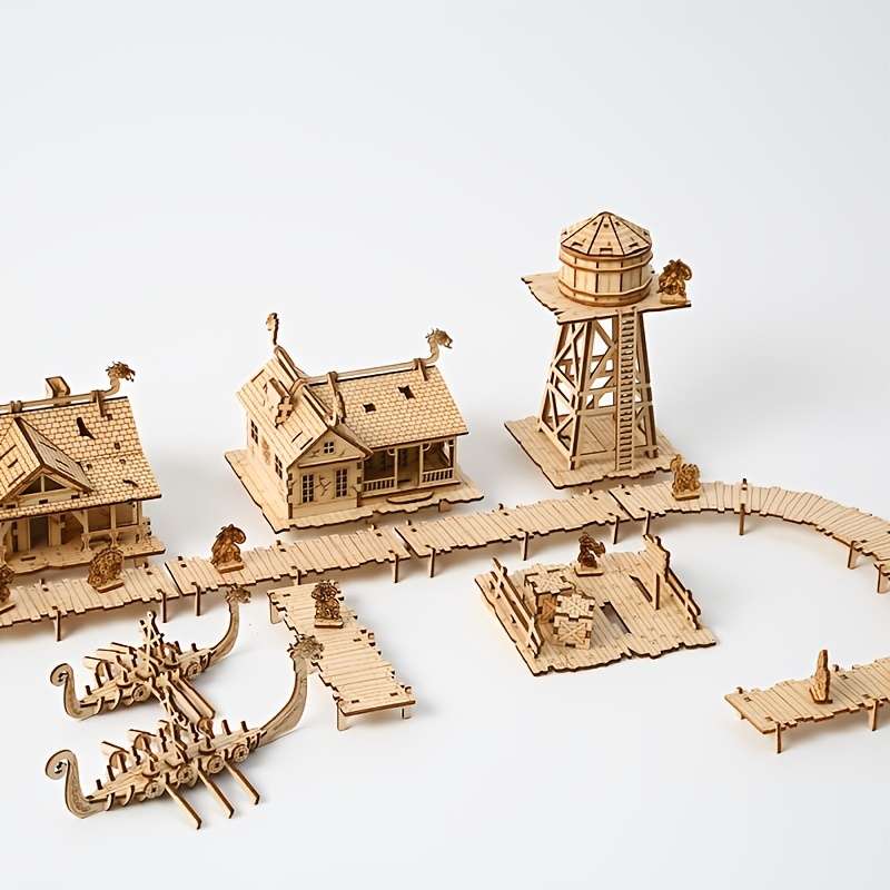 3D Building Model Puzzle Set