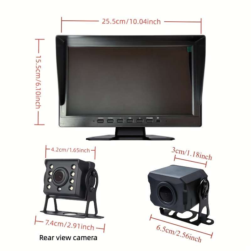 Inch Path Panoramic Hd Ahd Car Camera Bsd Blind Spot Detection Key 1080P