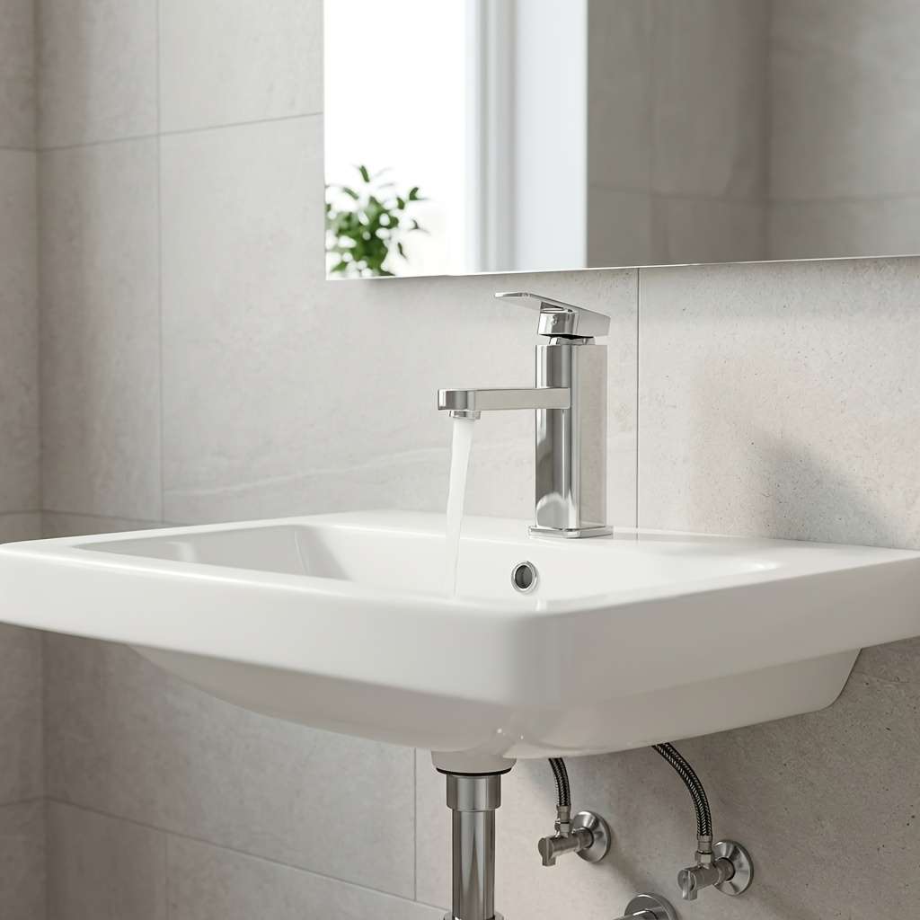 Faucet Silvery Items Faucet  2 Braided Hoses
