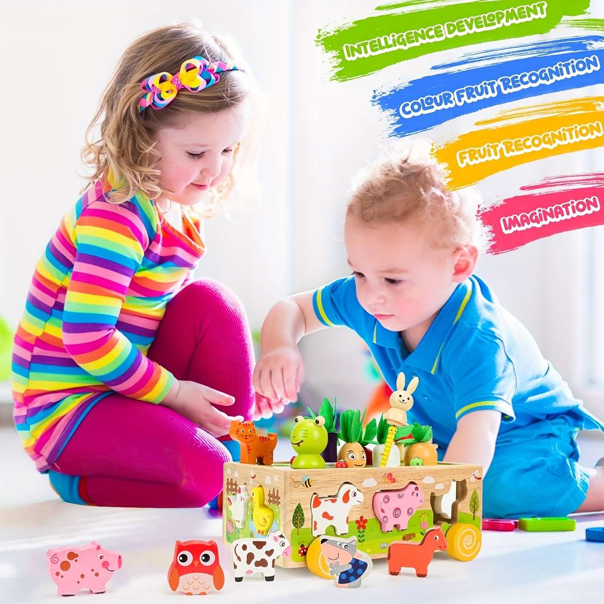 Childrens Toys Style Happy Farm Animal Car