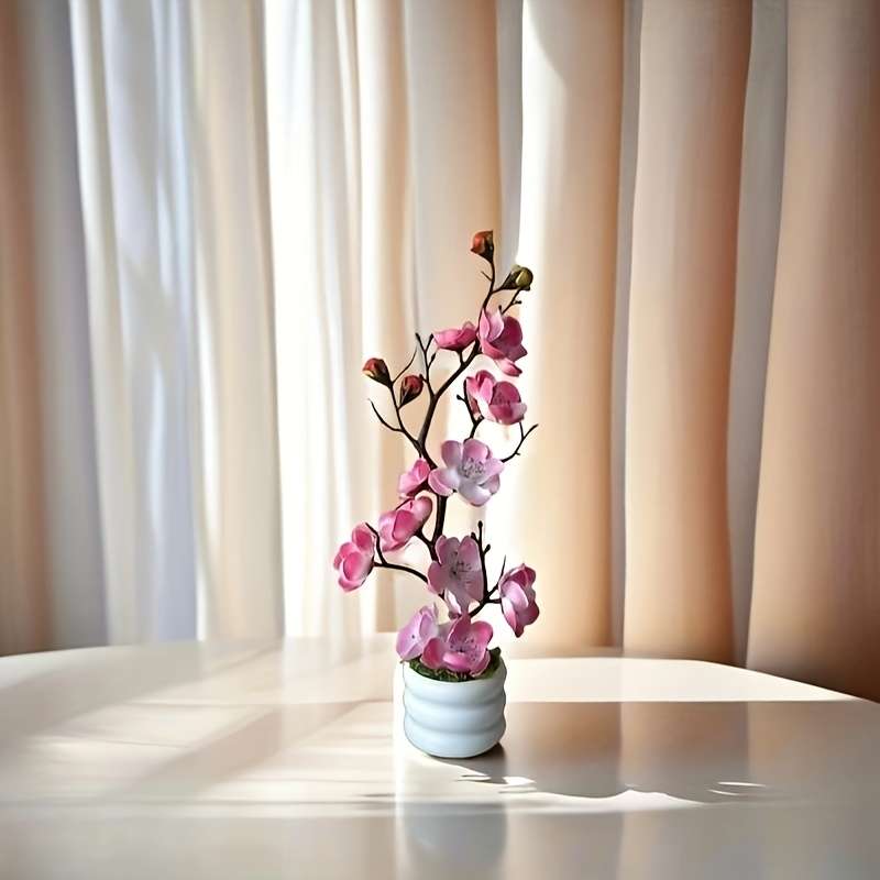 Simulated Flower Color 2 Pieces Pink