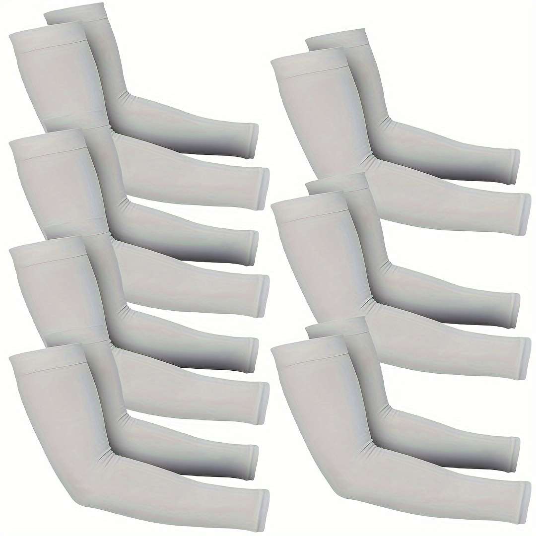 Sunscreen Sleeves Color 7 Pairs Of Black