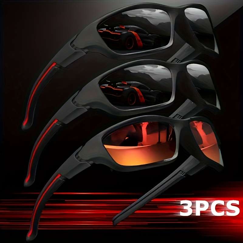 Glasses Color 2*Black2*Red2*Blue2*Green2*Night Vision