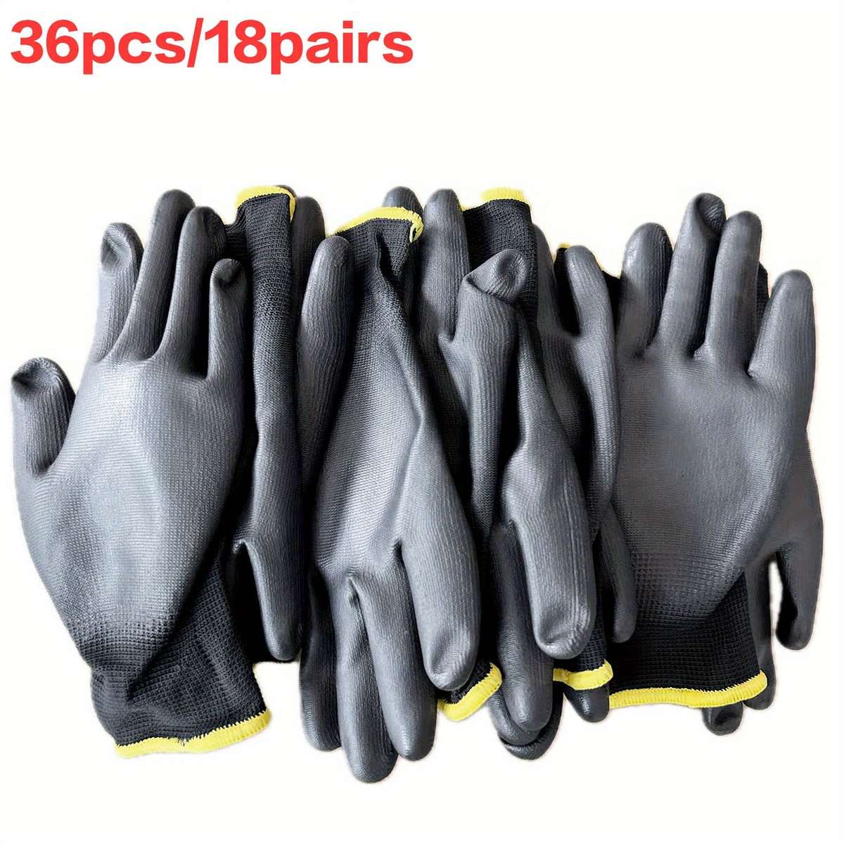 Work Gloves Color Black Sizem