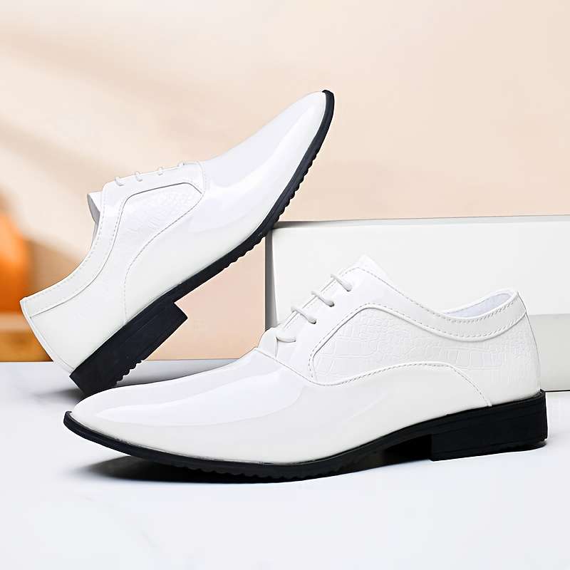 Mens Leather Shoes Color White Sizeuk 8