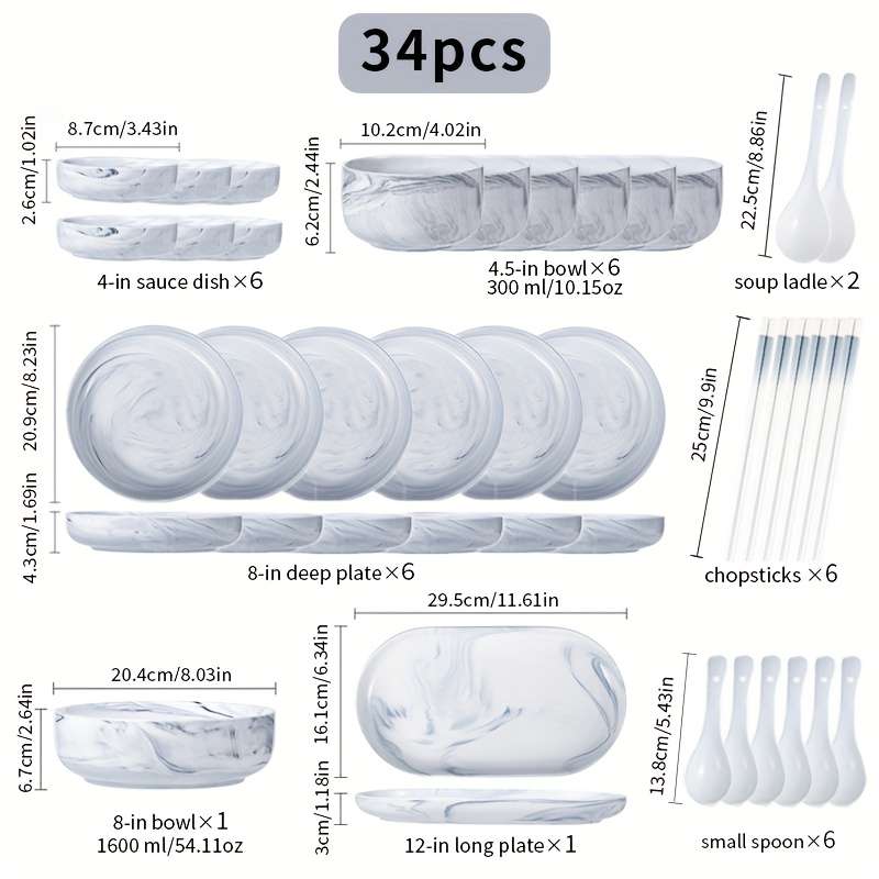 Bowl Color 19Piece Set