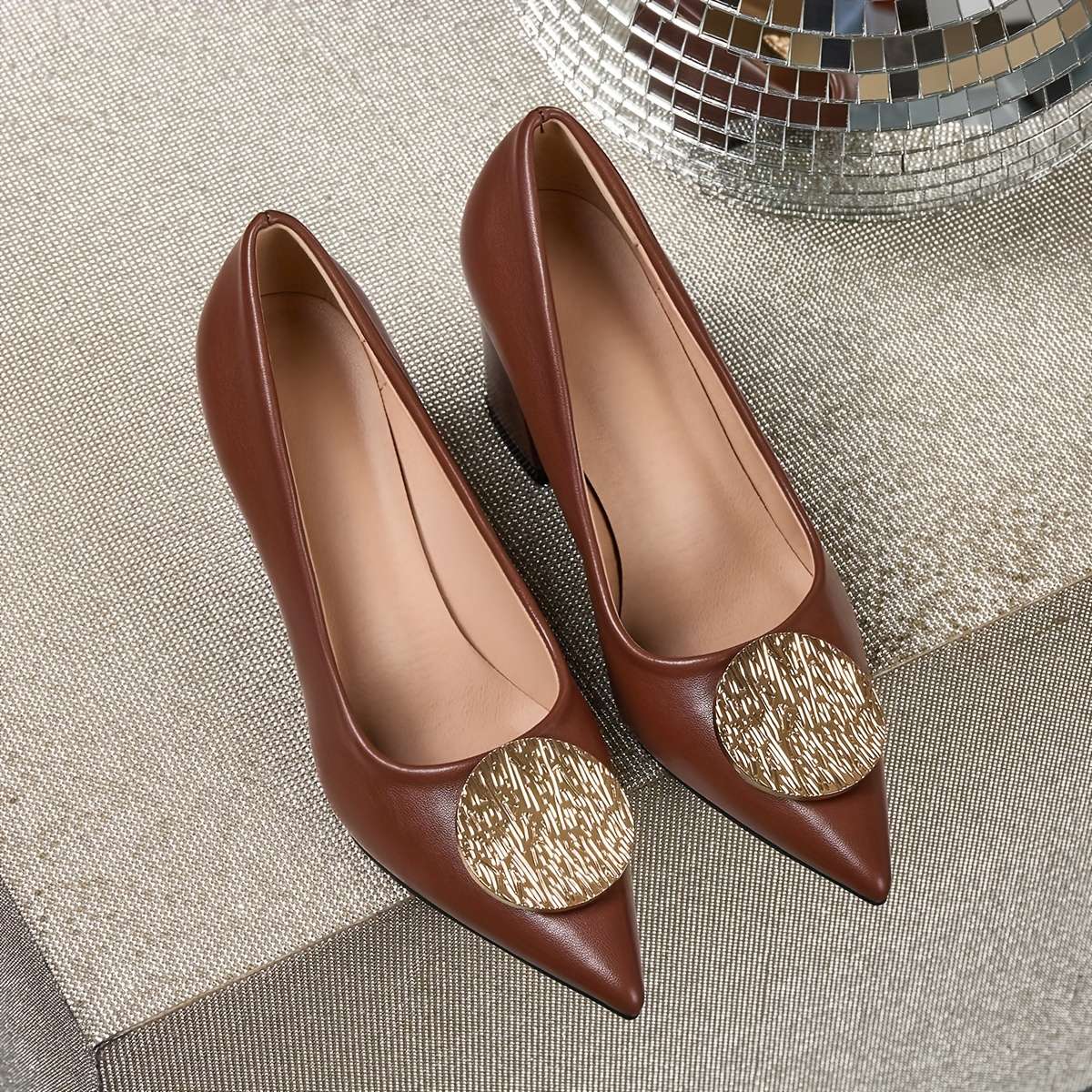 Women S High Heels Color Bronze Sizeuk 7.5