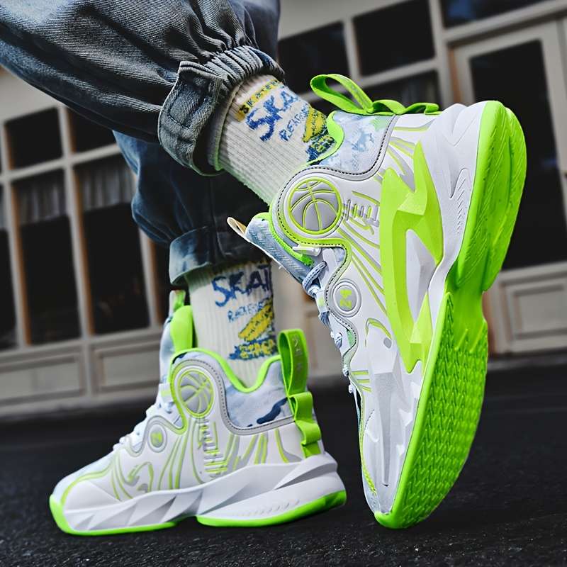 Sneakers Greenish Yellow Size Uk 7