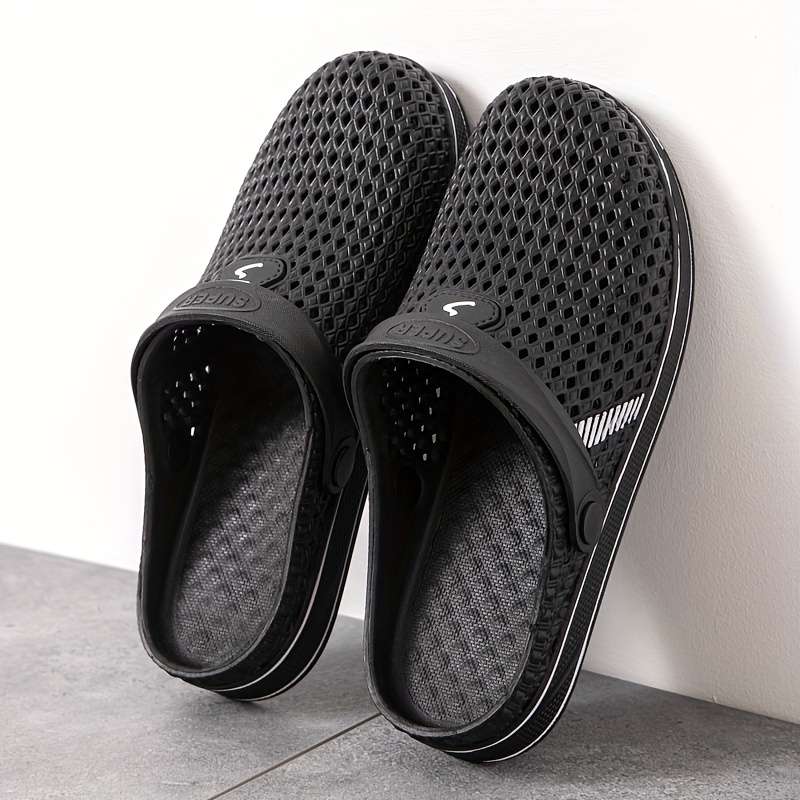 Men Slippers Summer Style Blue Size Uk 6.5