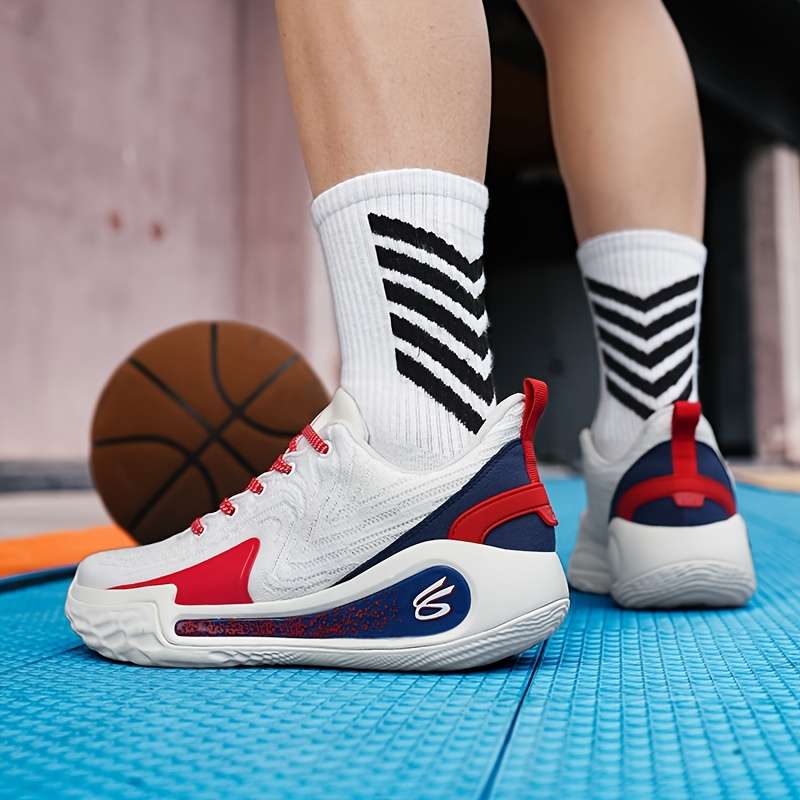 Sneakers White Red Size Uk 7