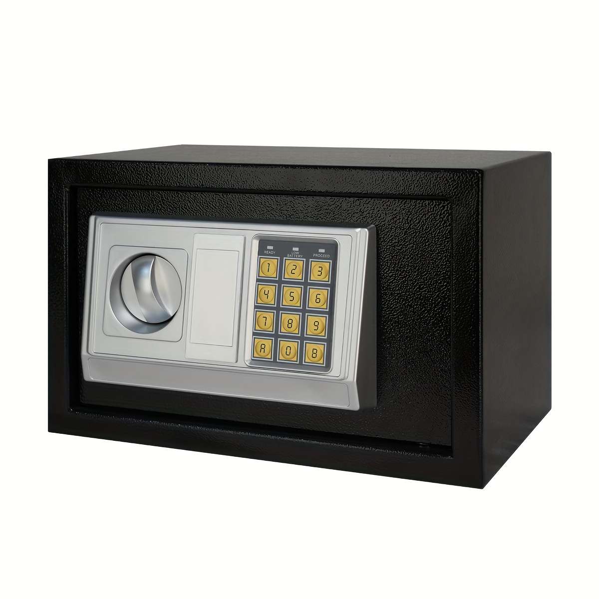 Safe Color Black Electronic Code  2 Mechanical Keys