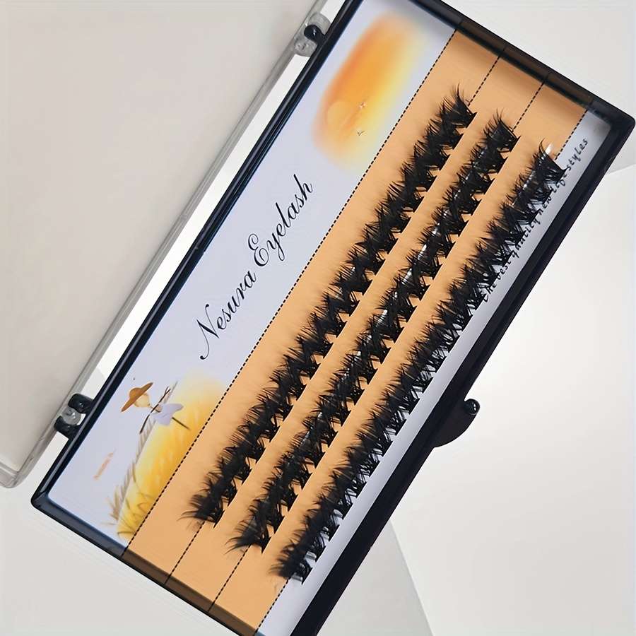 60pcs Natural Soft Individual Lashes Hair Length 70d 10mm 18mm