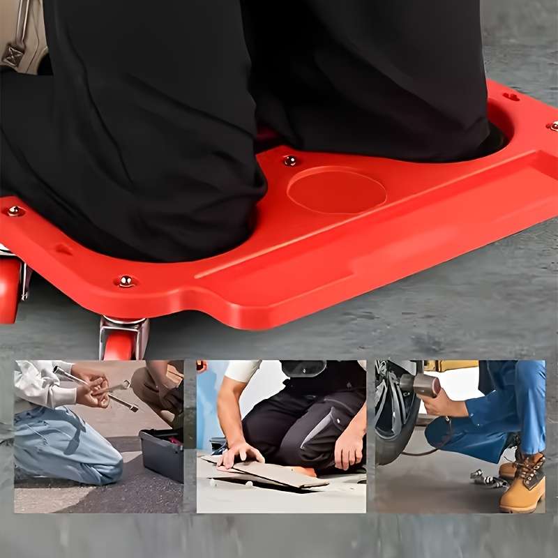 Rolling Knee Worktable With Rotating Wheels