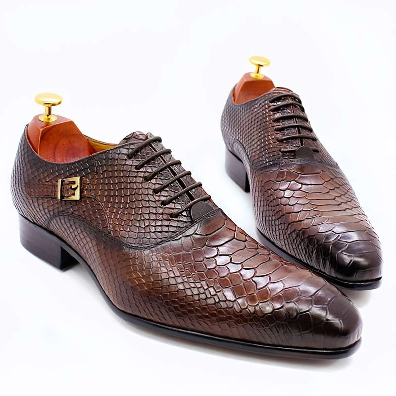 Mens Leather Shoes Color Coffee Brown Sizeuk 6.5