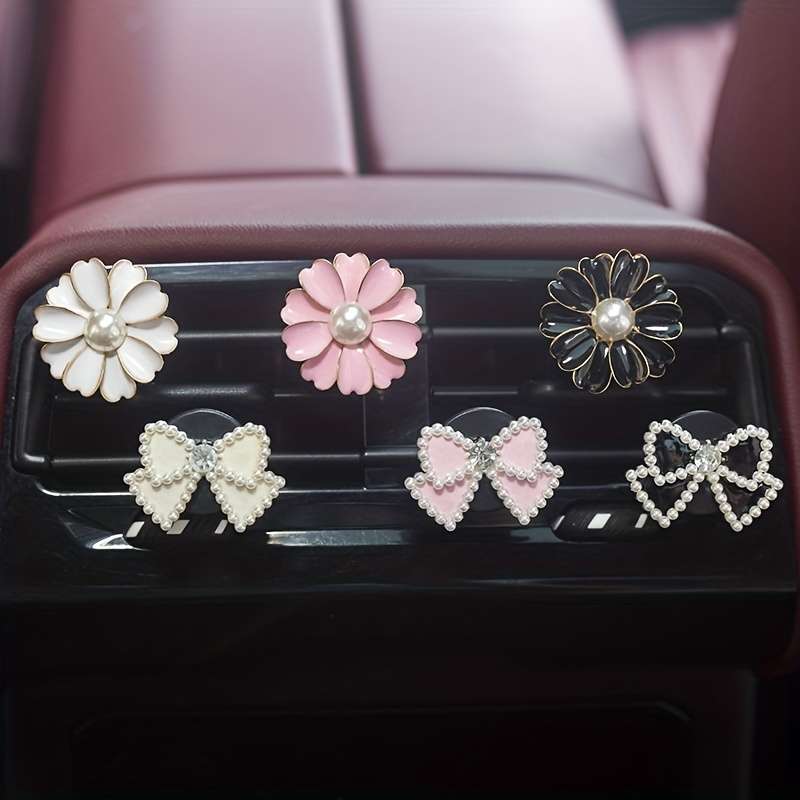 Car Interior Decor  2Pcs Pink