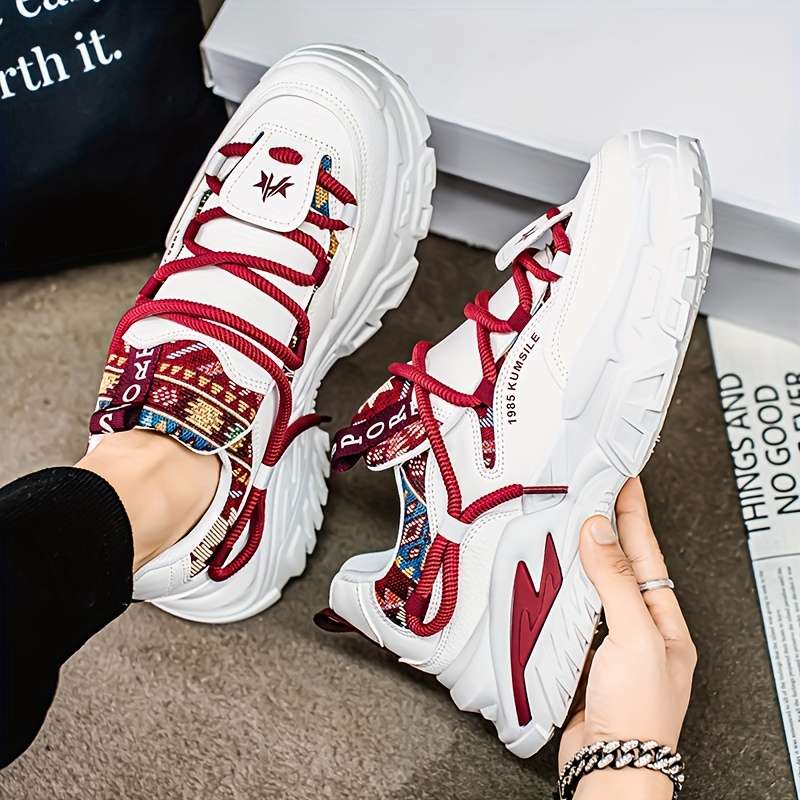 Women S Sneakers Color Red Sizeuk 8