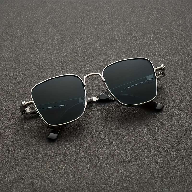 Mens Glasses Color Golden Frame Gray Lens