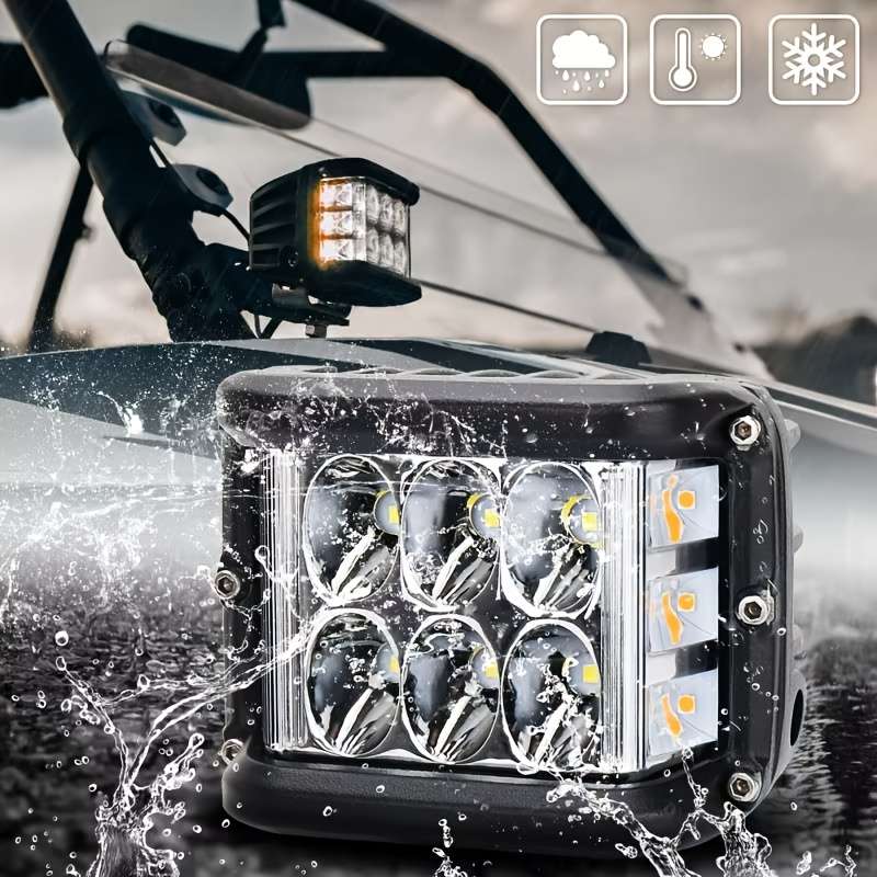 Car Lights Items 2Pcs White And Yellow