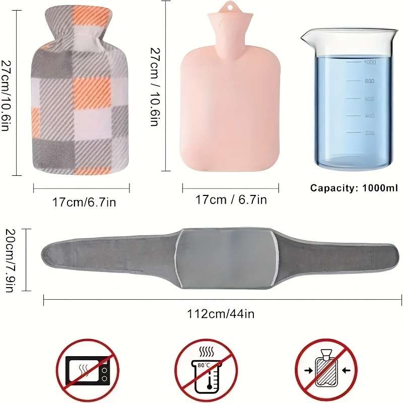 Hot Water Bottle Waist Beltcloth Coverwarm Water Bag Style D#