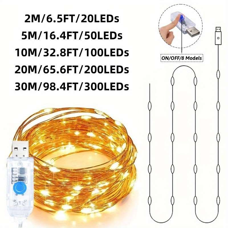 Christmas Lights Warm Model 5M 197Inch