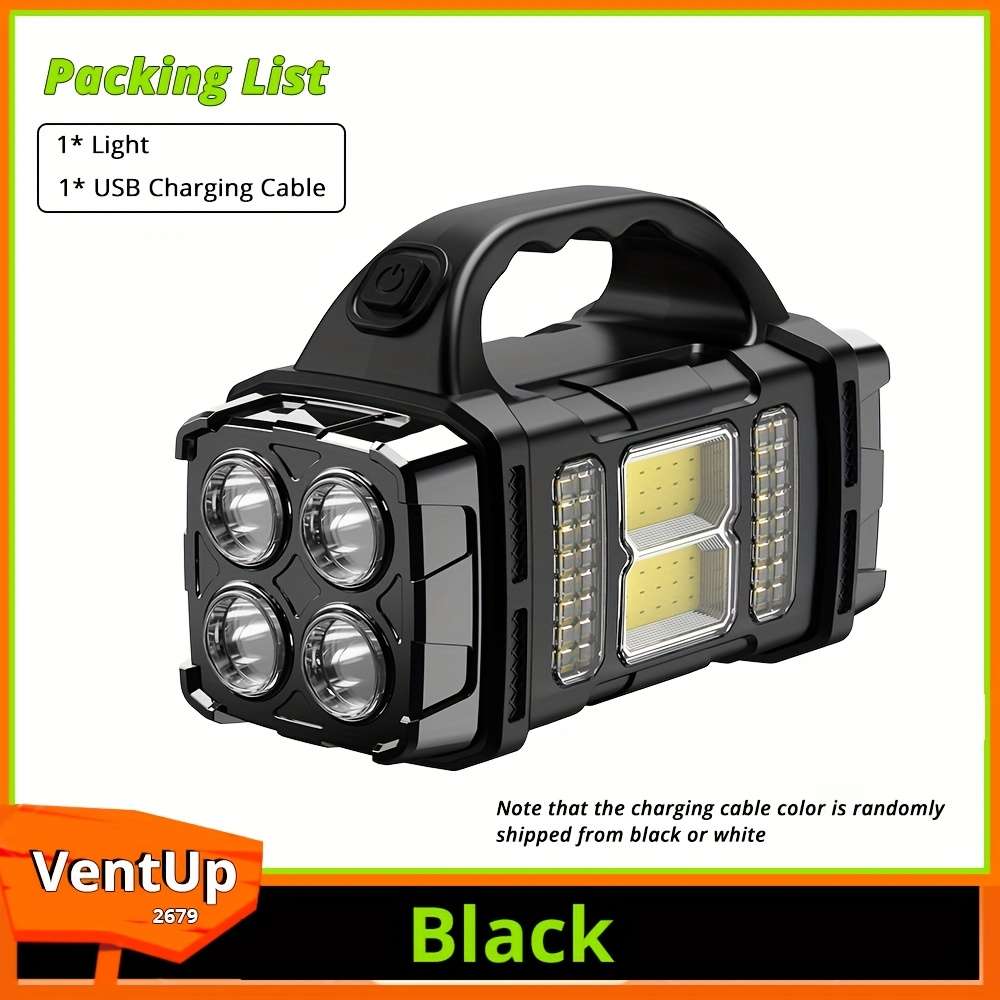 Multi Functional Solar Portable Light Led Cob Emergency Light Usb Charging Ip6