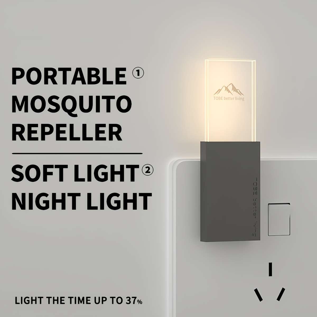 Mosquito Repellent Lamp Color Black Quantity 2