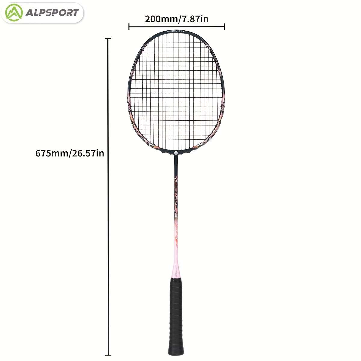 Badminton Racket Color Pink Racketblack String