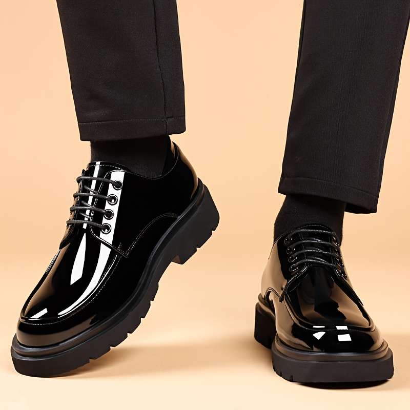 Mens Leather Shoes Color Black Sizeuk 8