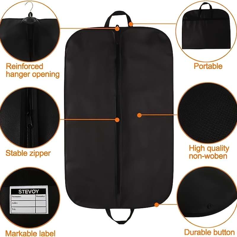 Clothing Dust Bags Color Black*2Pcs