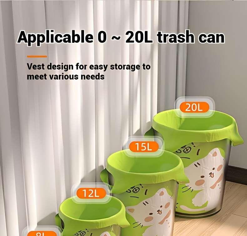 Trash Bag2 Rolls 30 Pieces Greenred