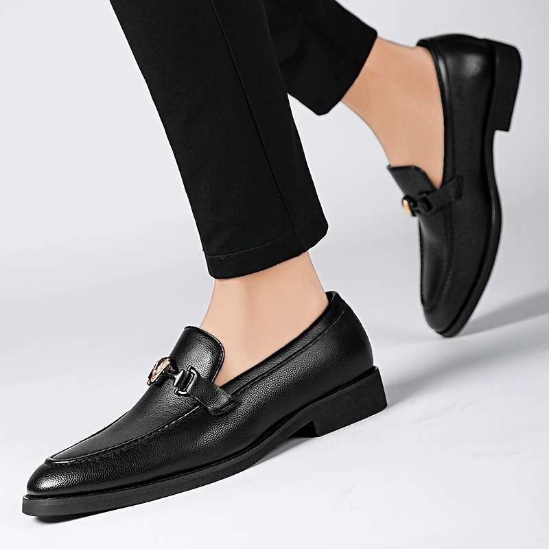 Mens Leather Shoes Color Black Sizeuk 7