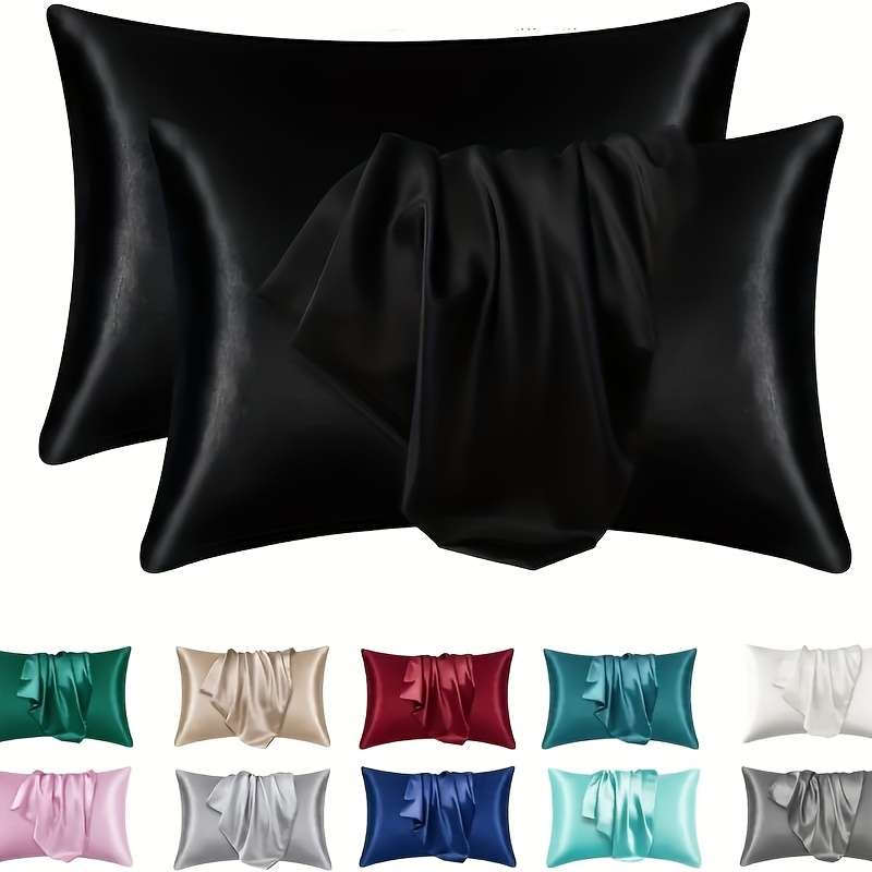 Satin Pillowcase Color Pink Size65Cm*65Cm