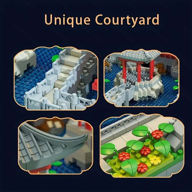 Building Toy Architectural Model Toy Set Quantity 1428Pcs