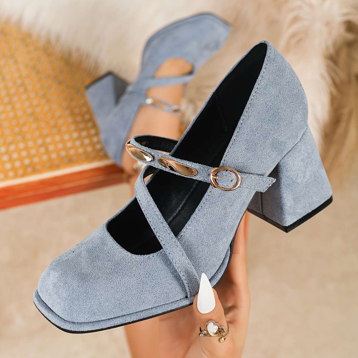 Women S High Heels Color Light Blue Sizeuk 8.5