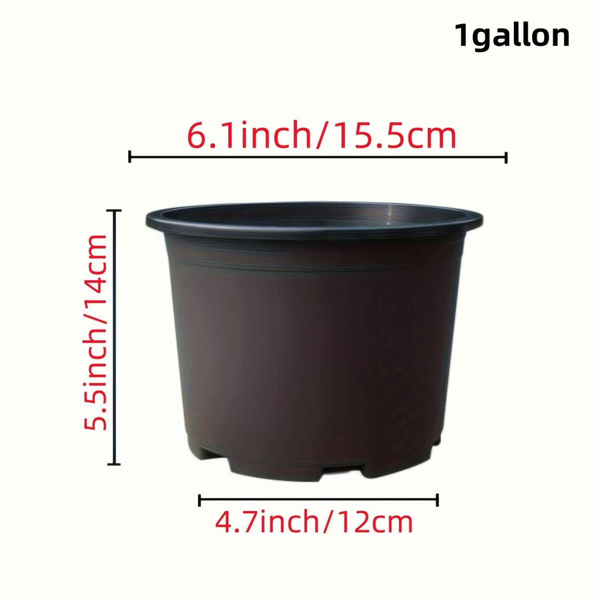 Flowerpot  5Pcssize 1 Gallon