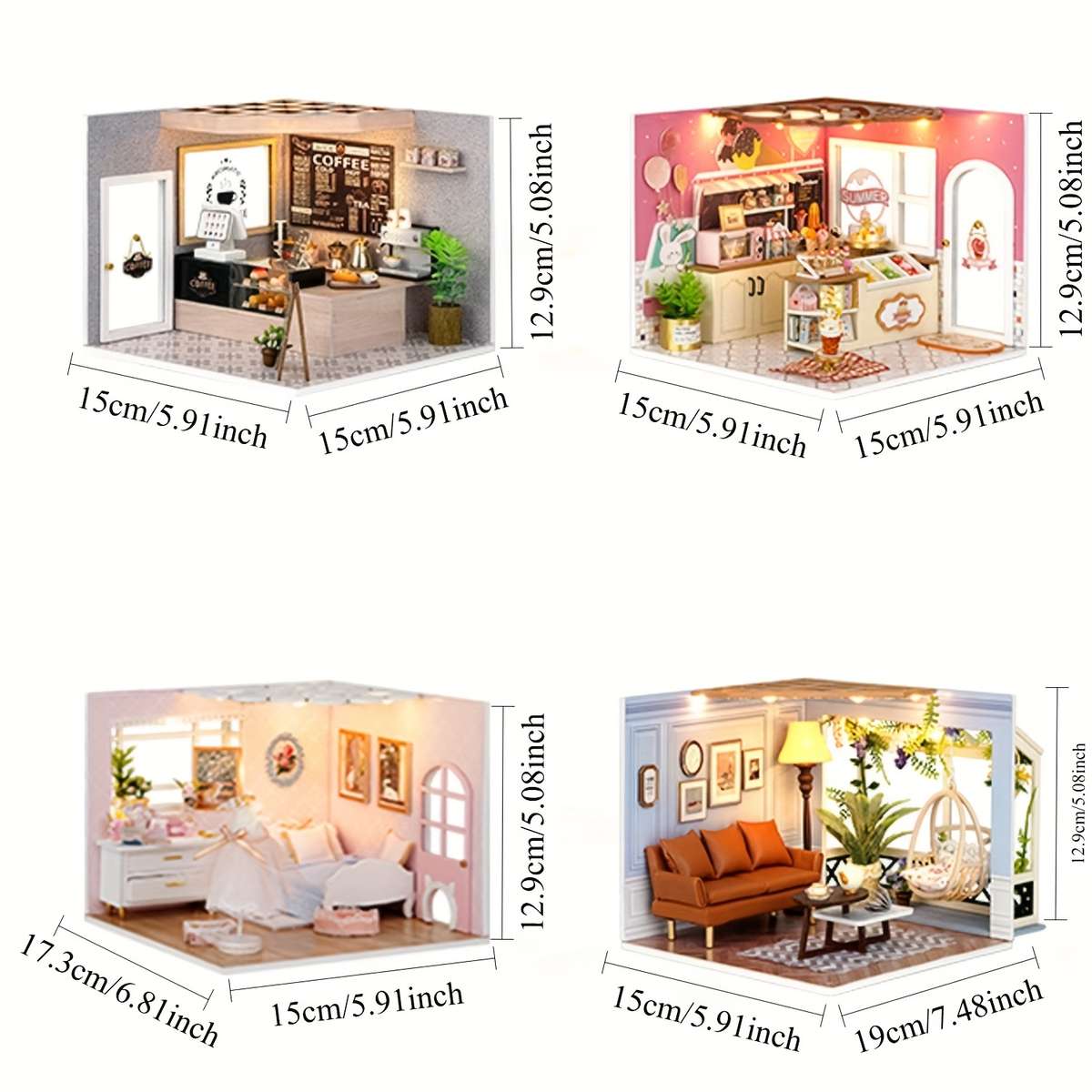 3D Model Desktop Ornaments Color H031 Dream Ferris Wheel