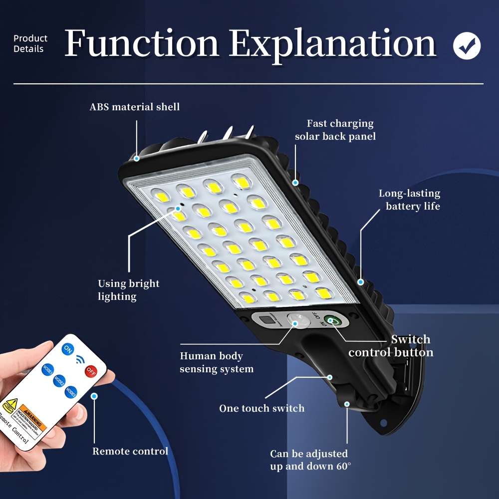 Solar Emergency Lights Model Smart Searchlight