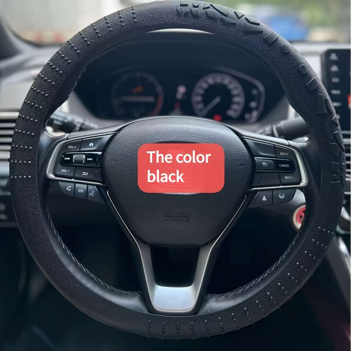 Car Steering Wheel Cover Black