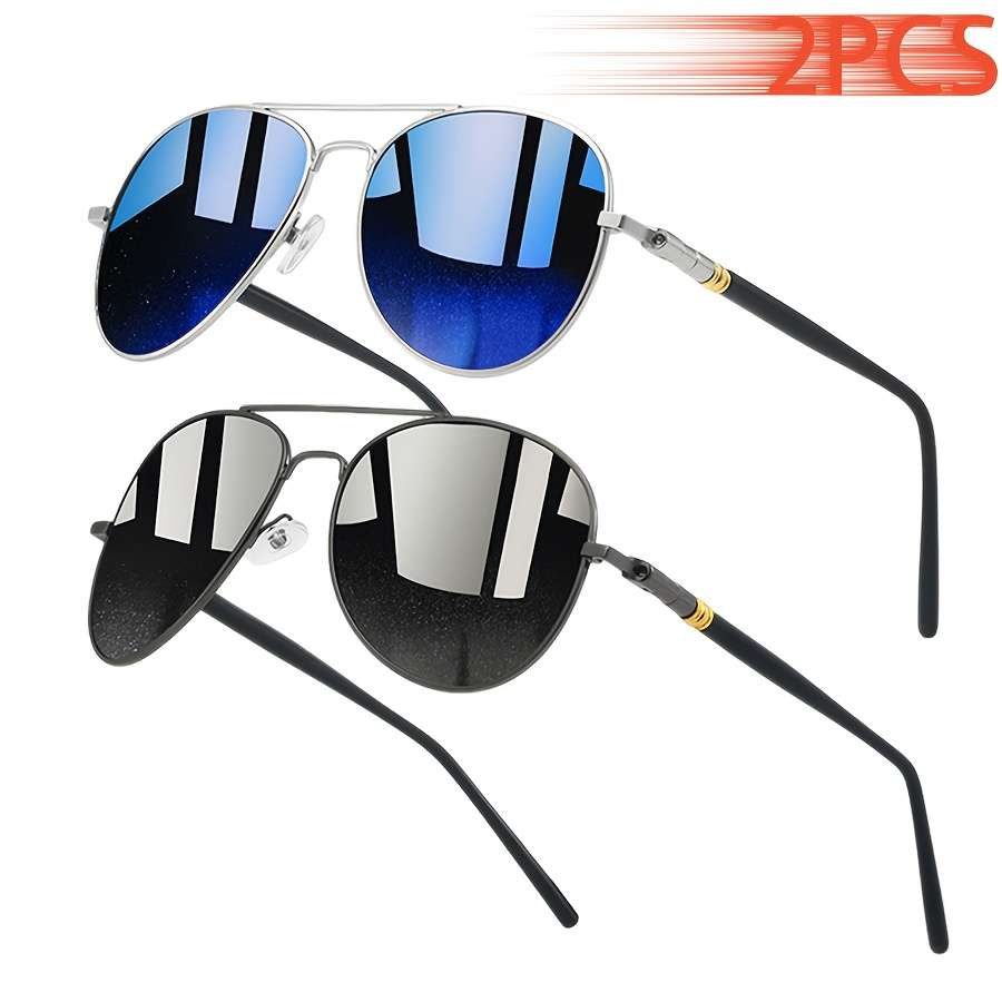 Cycling Glasses Color 2Pcs Black Gunframe